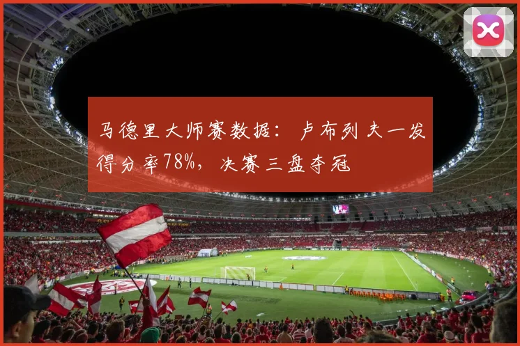 马德里大师赛数据：卢布列夫一发得分率78%，决赛三盘夺冠
